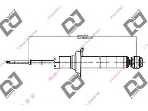 DJ PARTS DS1134GT amortizatorius 
 Pakaba -> Amortizatorius
562102N300, 562102N310, 562102N320