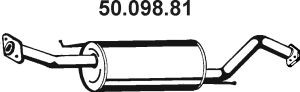 EBERSPÄCHER 50.098.81 vidurinis duslintuvas 
 Išmetimo sistema -> Duslintuvas
MR 552755