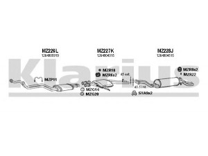 KLARIUS 600086U išmetimo sistema