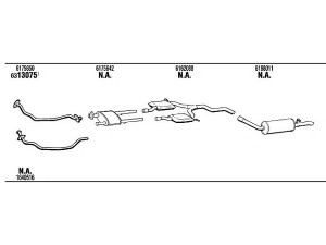 WALKER FO60367 išmetimo sistema 
 Išmetimo sistema -> Išmetimo sistema, visa