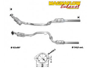 MAGNAFLOW 75013 katalizatoriaus keitiklis 
 Išmetimo sistema -> Katalizatoriaus keitiklis
2104900447