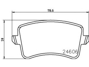 HELLA PAGID 8DB 355 013-651 stabdžių trinkelių rinkinys, diskinis stabdys 
 Techninės priežiūros dalys -> Papildomas remontas
8K0698451, 8K0698451A, 8K0698451B