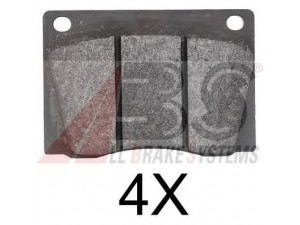 A.B.S. 37852 stabdžių trinkelių rinkinys, diskinis stabdys 
 Techninės priežiūros dalys -> Papildomas remontas
C39136, GBP208, C39136, GBP208