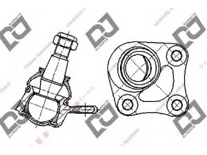 DJ PARTS DB1094 atramos/vairo trauklė 
 Ašies montavimas/vairavimo mechanizmas/ratai -> Sujungimai -> Atramos/vairo trauklė
1J0407366, 1J0407366A, 1J0407366B