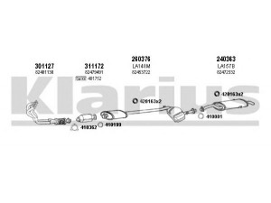 KLARIUS 510084E išmetimo sistema 
 Išmetimo sistema -> Išmetimo sistema, visa