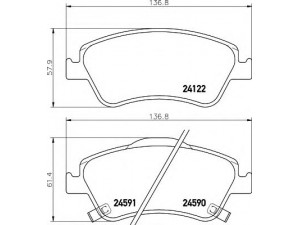 HELLA 8DB 355 013-561 stabdžių trinkelių rinkinys, diskinis stabdys 
 Techninės priežiūros dalys -> Papildomas remontas
0446502160, 0446502170, 0446502200
