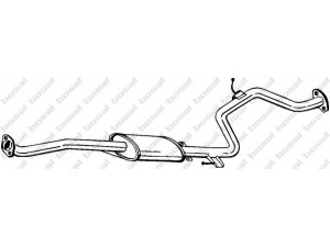 BOSAL 283-883 vidurinis duslintuvas 
 Išmetimo sistema -> Duslintuvas
BP57-40-300B, BP57-40-300C, BP57-40-300C9A