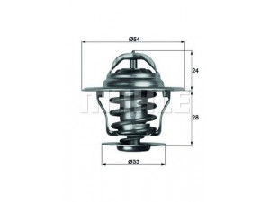 MAHLE ORIGINAL TX 11 71D termostatas, aušinimo skystis 
 Aušinimo sistema -> Termostatas/tarpiklis -> Thermostat