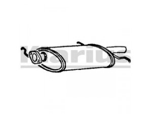 KLARIUS MA122T galinis duslintuvas 
 Išmetimo sistema -> Duslintuvas
B10240100B, B30140100D, B30140100D9A