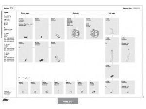 DINEX 180001013 išmetimo sistema 
 Išmetimo sistema -> Išmetimo sistema, visa