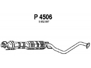 FENNO P4506 vidurinis duslintuvas 
 Išmetimo sistema -> Duslintuvas
5852897, 852393
