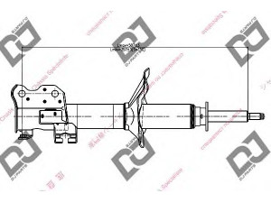 DJ PARTS DS1098GS amortizatorius 
 Pakaba -> Amortizatorius
543020M425, 543020M426, 543020M465