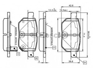 BOSCH 0 986 TB3 071 stabdžių trinkelių rinkinys, diskinis stabdys 
 Techninės priežiūros dalys -> Papildomas remontas
04466 02190, 04466 12130, 04466 52120