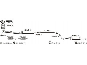 ERNST 190134 išmetimo sistema 
 Išmetimo sistema -> Išmetimo sistema, visa