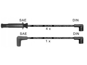 BBT ZK1216 uždegimo laido komplektas 
 Kibirkšties / kaitinamasis uždegimas -> Uždegimo laidai/jungtys