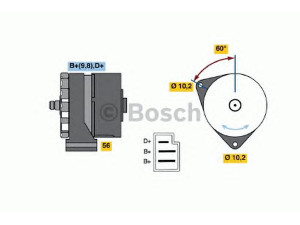 BOSCH 0 120 489 025 kintamosios srovės generatorius 
 Elektros įranga -> Kint. sr. generatorius/dalys -> Kintamosios srovės generatorius
006 154 19 02, A 006 154 19 02