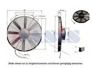 AKS DASIS 870035N ventiliatorius, radiatoriaus