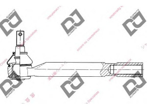 DJ PARTS DE1148 skersinės vairo trauklės galas 
 Vairavimas -> Vairo mechanizmo sujungimai
45470-09040, 45470-09080, 45470-09090