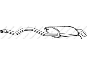 BOSAL 286-477 galinis duslintuvas 
 Išmetimo sistema -> Duslintuvas
7H0 253 609, 7H0 253 609 AJ, 7H0 253 609 AR