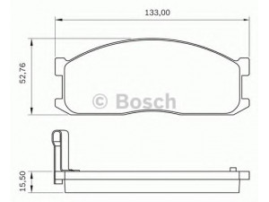 BOSCH 0 986 BB0 057 stabdžių trinkelių rinkinys, diskinis stabdys 
 Techninės priežiūros dalys -> Papildomas remontas
0K71E 3328Z