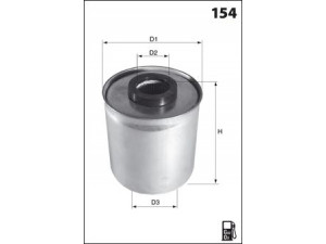 MECAFILTER ELG5514 kuro filtras 
 Techninės priežiūros dalys -> Papildomas remontas
61662756, 61142643, 61662756, 0000211800