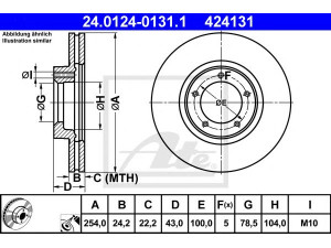 ATE 24.0124-0131.1 stabdžių diskas 
 Stabdžių sistema -> Diskinis stabdys -> Stabdžių diskas
5025610, 5029815