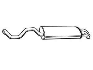 FONOS 616569 galinis duslintuvas 
 Išmetimo sistema -> Duslintuvas
1J6253609C, 1J6253609C, 1J6253609C