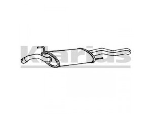 KLARIUS VW411G galinis duslintuvas 
 Išmetimo sistema -> Duslintuvas
3A0253609S, 3A0253609S, 3A0253609S