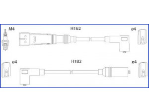 HITACHI 134701 uždegimo laido komplektas 
 Kibirkšties / kaitinamasis uždegimas -> Uždegimo laidai/jungtys
32905041