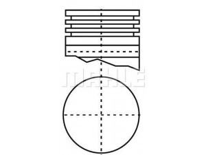 MAHLE ORIGINAL S70230 stūmoklis 
 Variklis -> Cilindrai/stūmokliai
261071031611