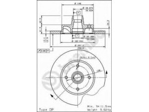 BREMBO 08.3963.10 stabdžių diskas 
 Stabdžių sistema -> Diskinis stabdys -> Stabdžių diskas
477405583B