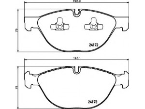 COBREQ N-1734 stabdžių trinkelių rinkinys, diskinis stabdys 
 Techninės priežiūros dalys -> Papildomas remontas
34116778048, 34116791514, 34116865868