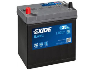 EXIDE _EB357 starterio akumuliatorius; starterio akumuliatorius 
 Elektros įranga -> Akumuliatorius
