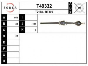 EAI T49332 kardaninis velenas
