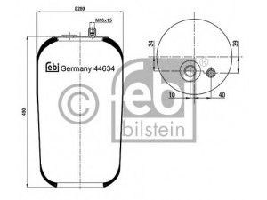 FEBI BILSTEIN 44634 dėklas, pneumatinė pakaba
974 328 02 01