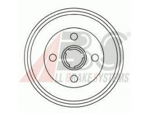 A.B.S. 2326-S stabdžių būgnas 
 Stabdžių sistema -> Būgninis stabdys -> Stabdžių būgnas
431501615, 431501615C, 443501615