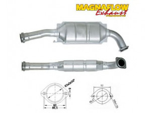 MAGNAFLOW 75811D katalizatoriaus keitiklis 
 Išmetimo sistema -> Katalizatoriaus keitiklis
855172