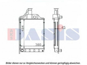 AKS DASIS 440661N radiatorius, variklio aušinimas
