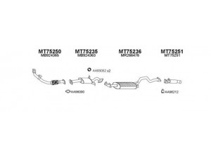 VENEPORTE 750023 išmetimo sistema 
 Išmetimo sistema -> Išmetimo sistema, visa