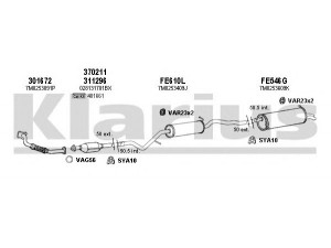 KLARIUS 930554U išmetimo sistema 
 Išmetimo sistema -> Išmetimo sistema, visa