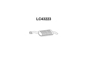 VENEPORTE LC43223 galinis duslintuvas 
 Išmetimo sistema -> Duslintuvas
60609215, 60610577
