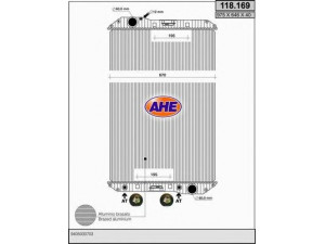 AHE 118.169 radiatorius, variklio aušinimas
9405000703