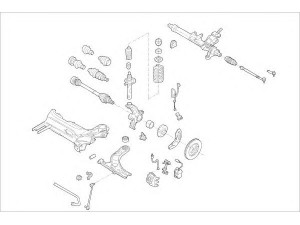 DELPHI VW-16846-F rato pakaba 
 Ašies montavimas/vairavimo mechanizmas/ratai -> Prekių paieška pagal schemą