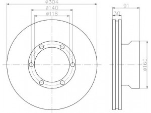 PAGID 58259 stabdžių diskas 
 Stabdžių sistema -> Diskinis stabdys -> Stabdžių diskas
6684210112, 6694210112, 6694210612
