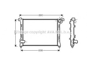 AVA QUALITY COOLING BWA2314 radiatorius, variklio aušinimas 
 Aušinimo sistema -> Radiatorius/alyvos aušintuvas -> Radiatorius/dalys
17107509714, 17117570821, 7509714