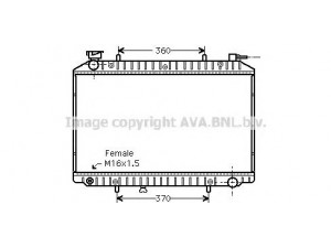 AVA QUALITY COOLING DNA2156 radiatorius, variklio aušinimas 
 Aušinimo sistema -> Radiatorius/alyvos aušintuvas -> Radiatorius/dalys
214109C002