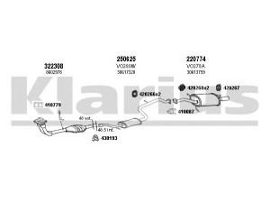 KLARIUS 960317E išmetimo sistema 
 Išmetimo sistema -> Išmetimo sistema, visa