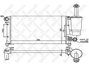 STELLOX 10-25723-SX radiatorius, variklio aušinimas 
 Aušinimo sistema -> Radiatorius/alyvos aušintuvas -> Radiatorius/dalys
51759805, 51773189, 51773190