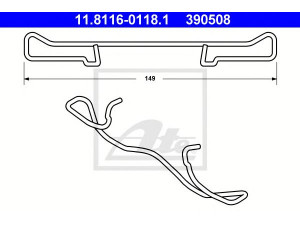 ATE 11.8116-0118.1 spyruoklė, stabdžių apkaba