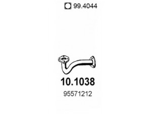 ASSO 10.1038 išleidimo kolektorius 
 Išmetimo sistema -> Išmetimo vamzdžiai
95571212